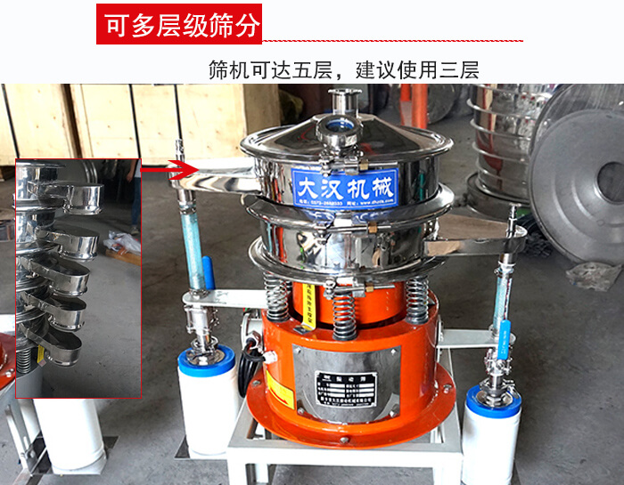 氣體波阿虎振動篩篩機可達五層，三層較為常用